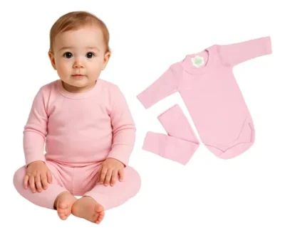 Conjunto Bebê Lion Body E Calça Segunda Pele Algodão