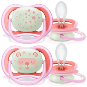 Avent SCF376/22 chupeta menina rosa 6 a 18m animais